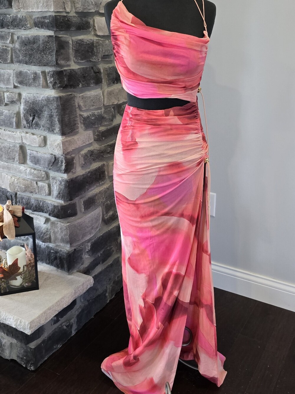 Windsor Tie-Dye Side-Slit Maxi Dress